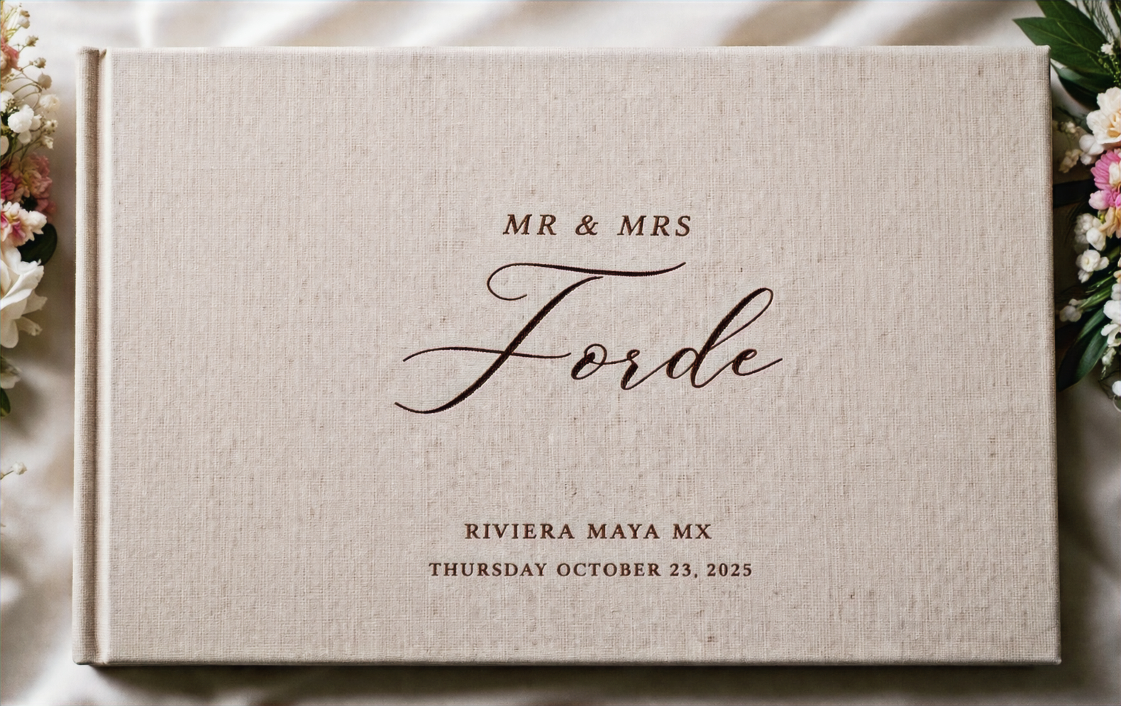 Wedding album cover